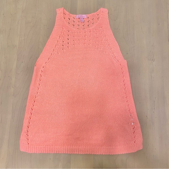 Lilly Pulitzer MAC Sweater Tank in Hot Coral - size M - Picture 3 of 6